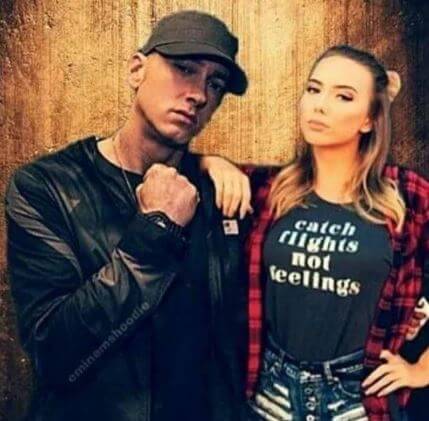 Hailie with father Eminem